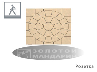 Картинка фото Плита для підлоги на вулиці і ділянці Золотий Мандарин Розетка