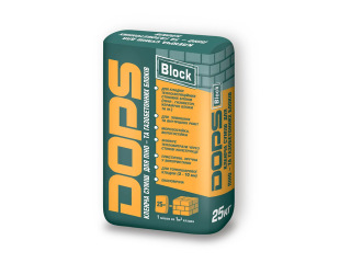 Dops (Допс) Block 25кг Клей для пенобетонных и газобетонных блоков 