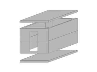 Погреб (к-кт 4 элемента) 2,5×2,2×2,1м вход с боку