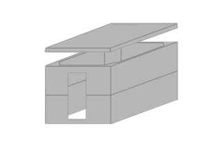 Погреб (к-кт 3 элемента) 2,5×2,2×1,95м вход с боку